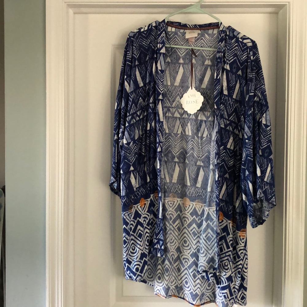 Knox rose open kimono